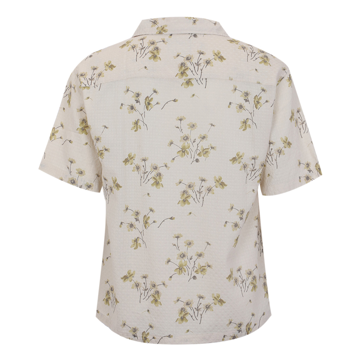 Camisa Estampado Flores Jeanious Manga Corta para Hombre Plus image number null