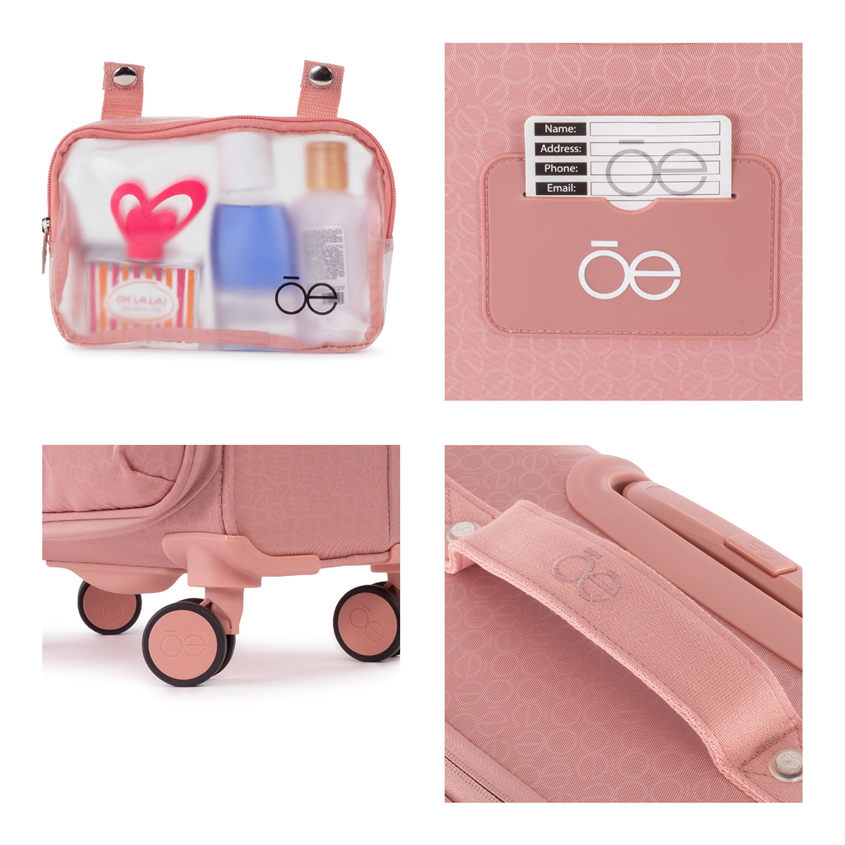 Maleta Cloe Urket 24" Rosa image number null