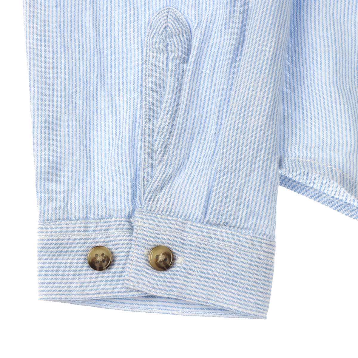Camisa Cuello Mao Rayas Lino Algod&oacute;n Jeanious para Ni&ntilde;o image number null