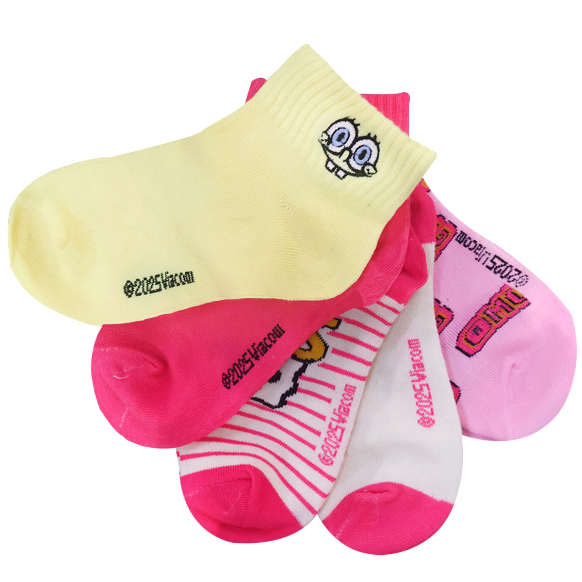 Paquete de 5 Calcetines Bob Esponja para Ni&ntilde;a image number null