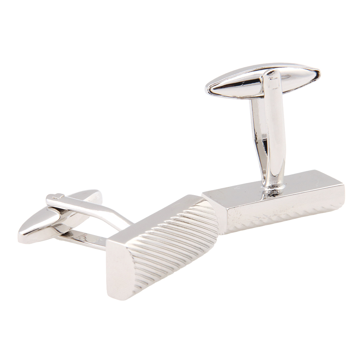 Mancuernillas Plata Dise&ntilde;o Tubular Carlo Corinto para Hombre image number null