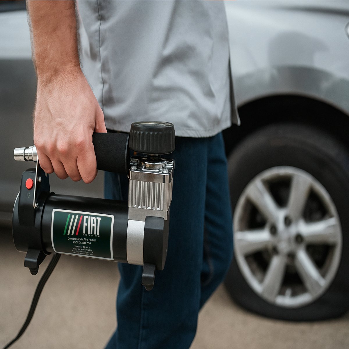 Compresor de Aire Port&aacute;til Fiat de 12v image number null