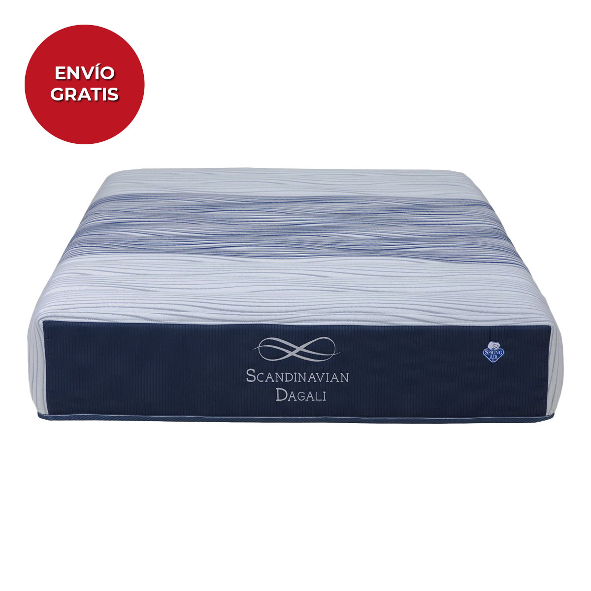 Colch&oacute;n Queen Size Dagali Scandinavian Spring Air image number null