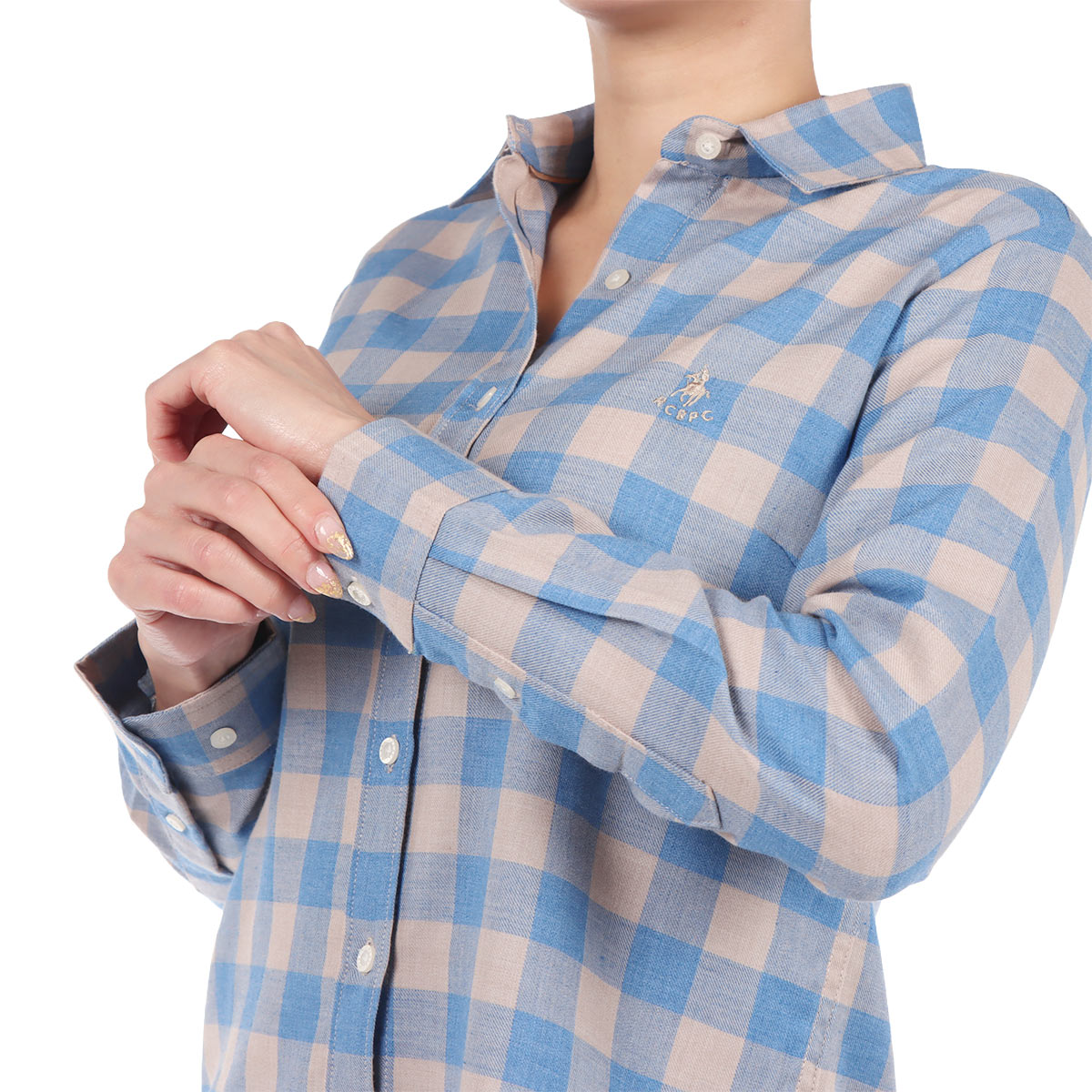 Camisa Cuadros Manga Larga Royal Polo Club Mujer Petite image number null