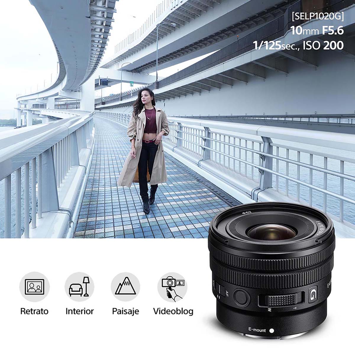 Lente Sony SELP1020G image number null