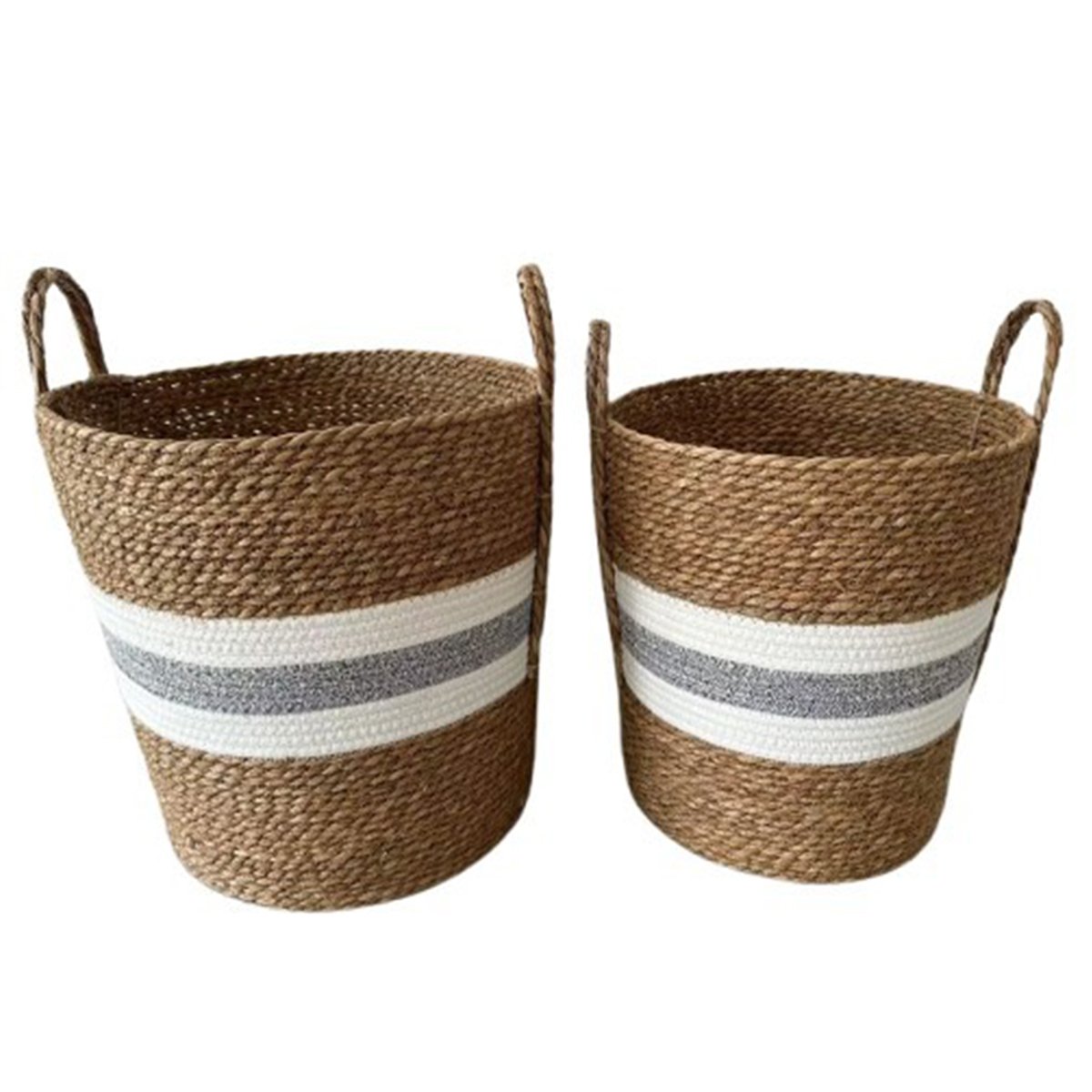 Set 2 Canastas Vintage Home Gray Brown image number null