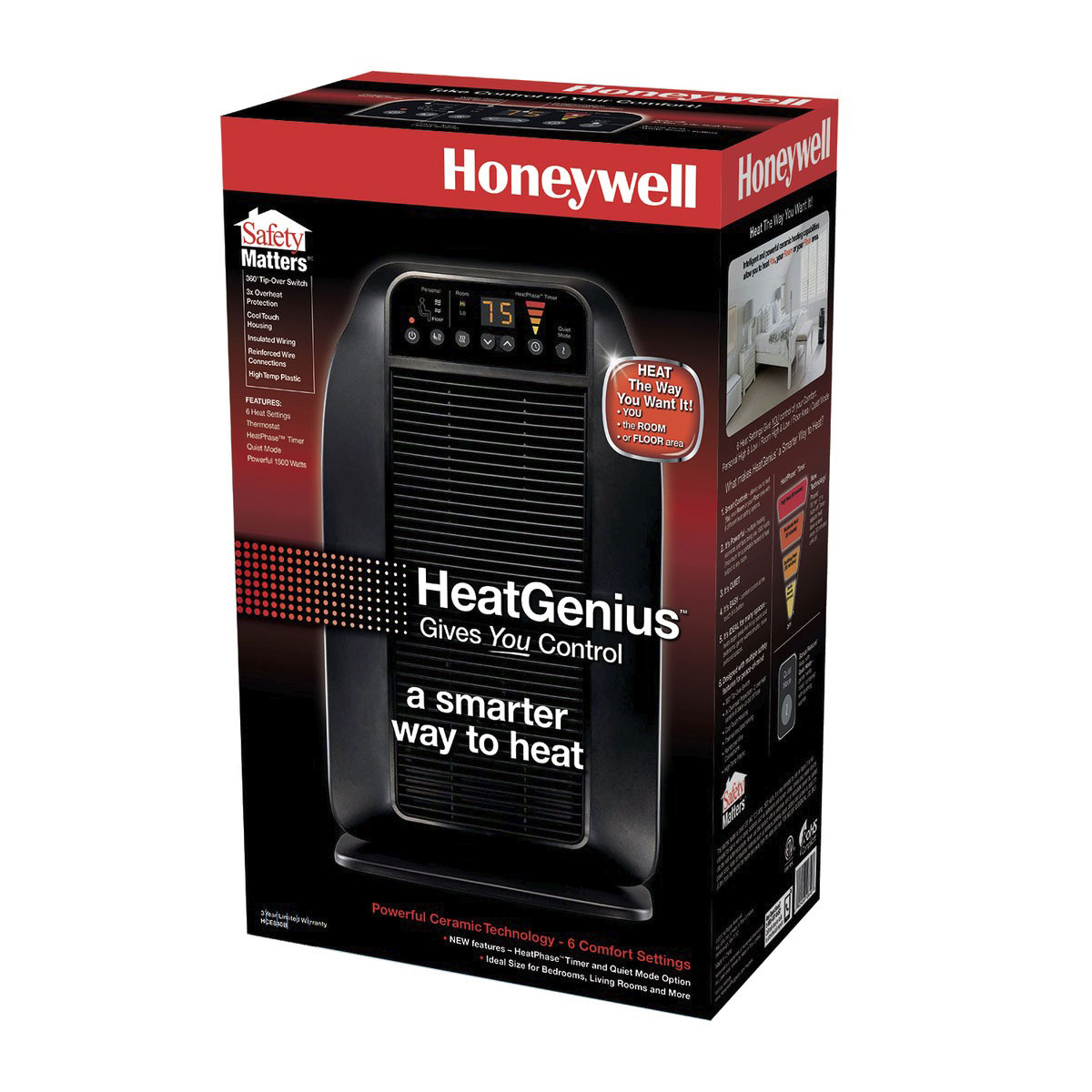 Calefactor De Cer&aacute;mica Heatgenius Honeywell image number null