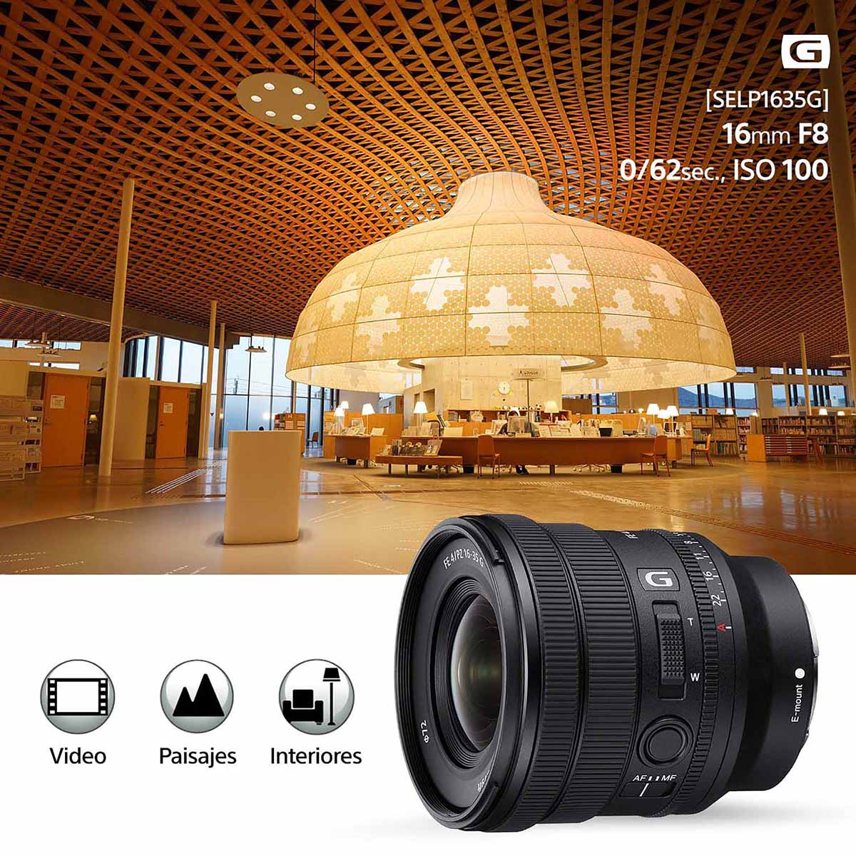 Lente Sony SELP1635G image number null