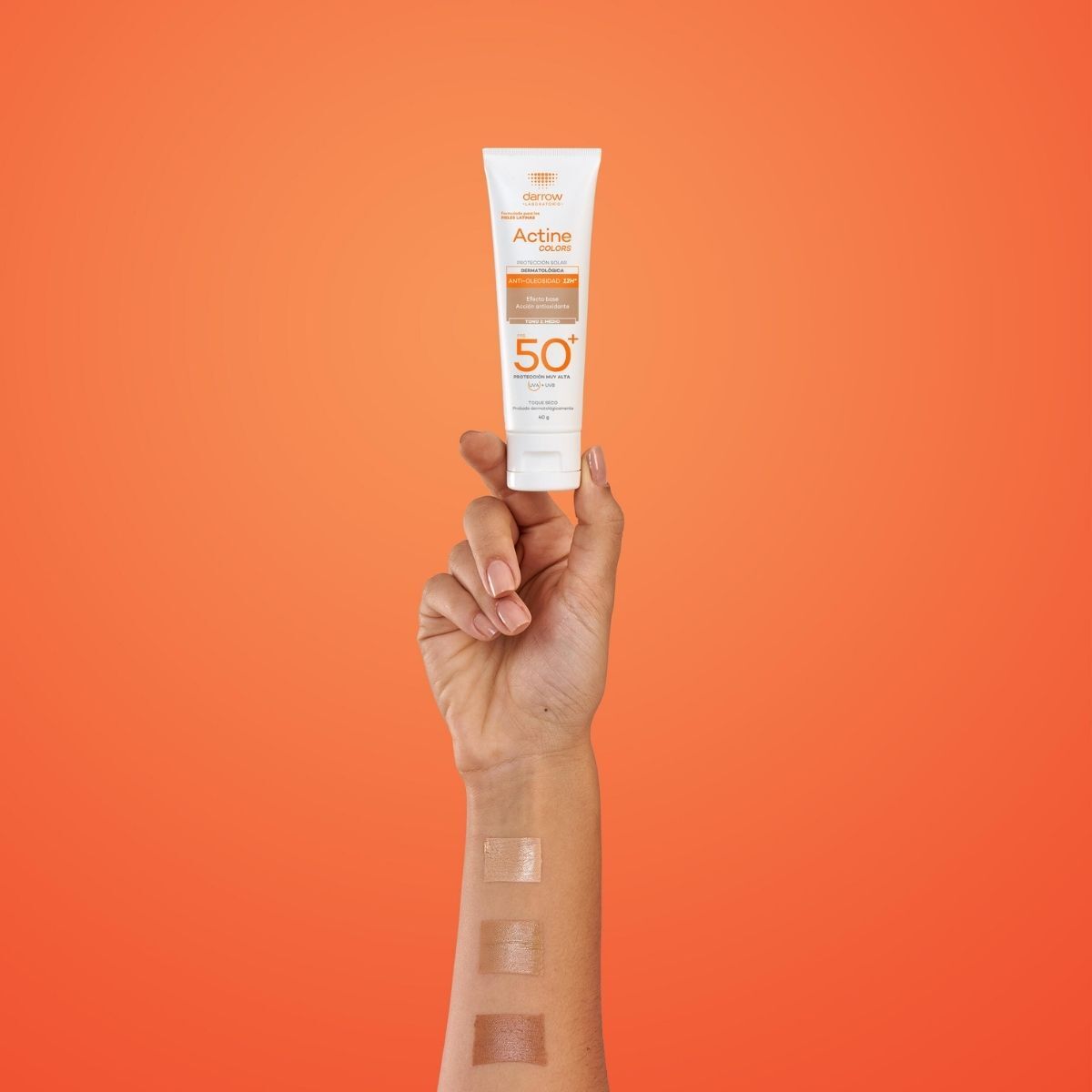 Actine Colors Protector Solar con Vitamina E Tono Medio image number null