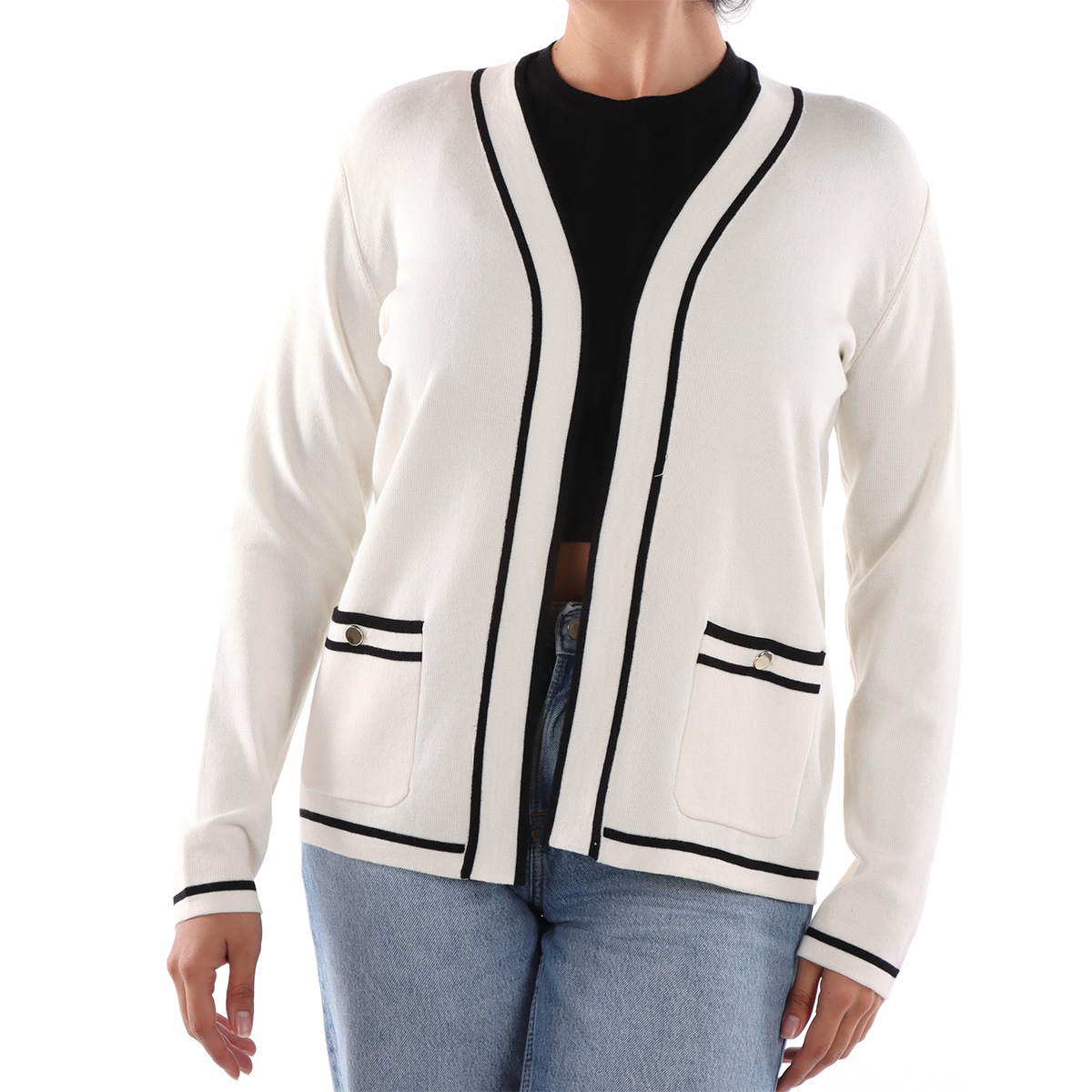 Ensamble Blanco con Detalle de Color Contraste Life Styler para Mujer image number null