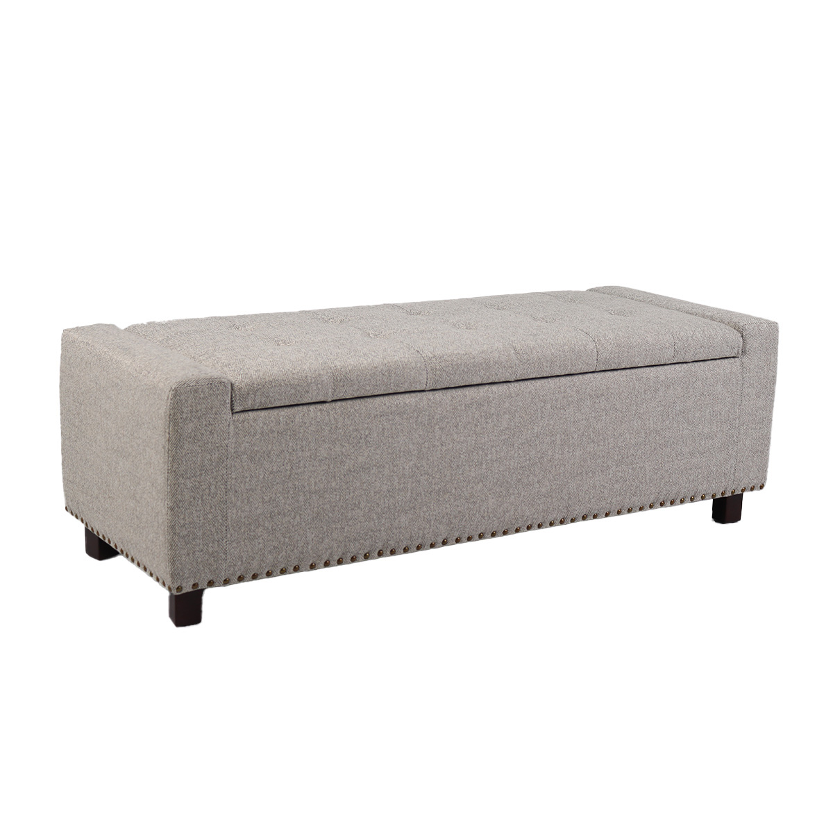 Banca Almacenaje Tufted Gray Vintage Home image number null