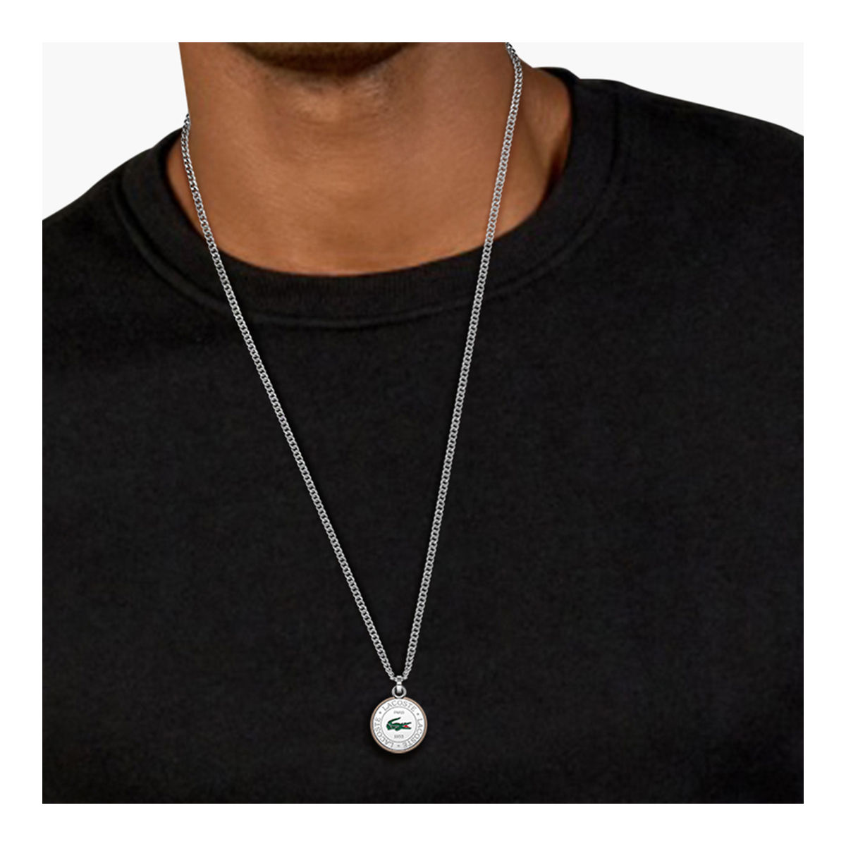 Collar Vigor Dije Acero para Hombre image number null