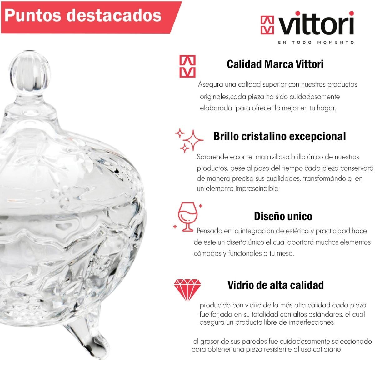 Bombonera Uvas 550 Ml VITTORI image number null