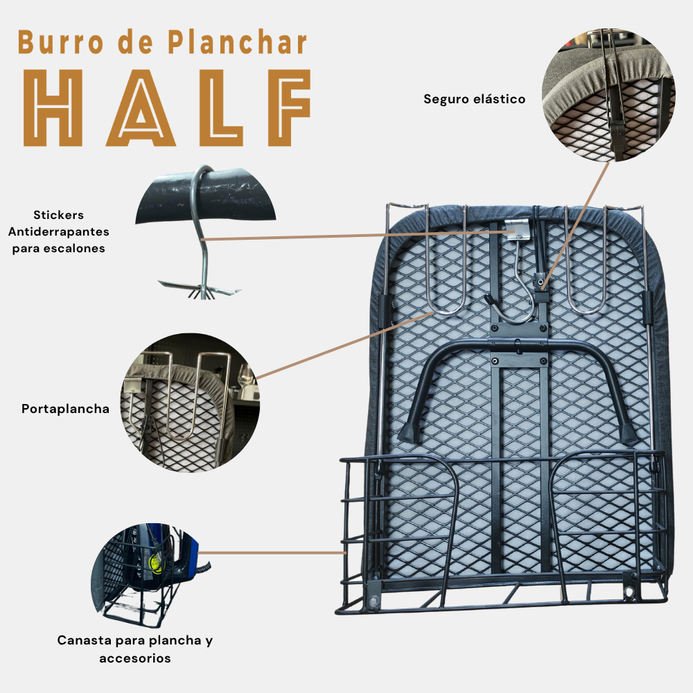 Burro De Planchar Half Plegable  Brang image number null