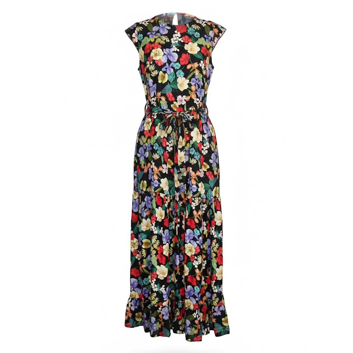 Vestido Flores Largo Chaps  Para Mujer image number null