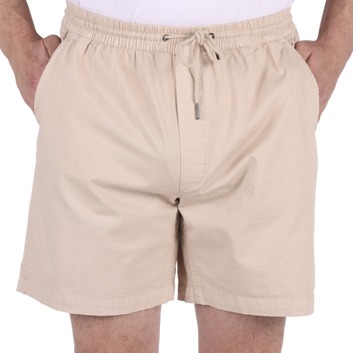 Bermuda de Gabardina Cintura El&aacute;stica Jeanious para Hombre image number null