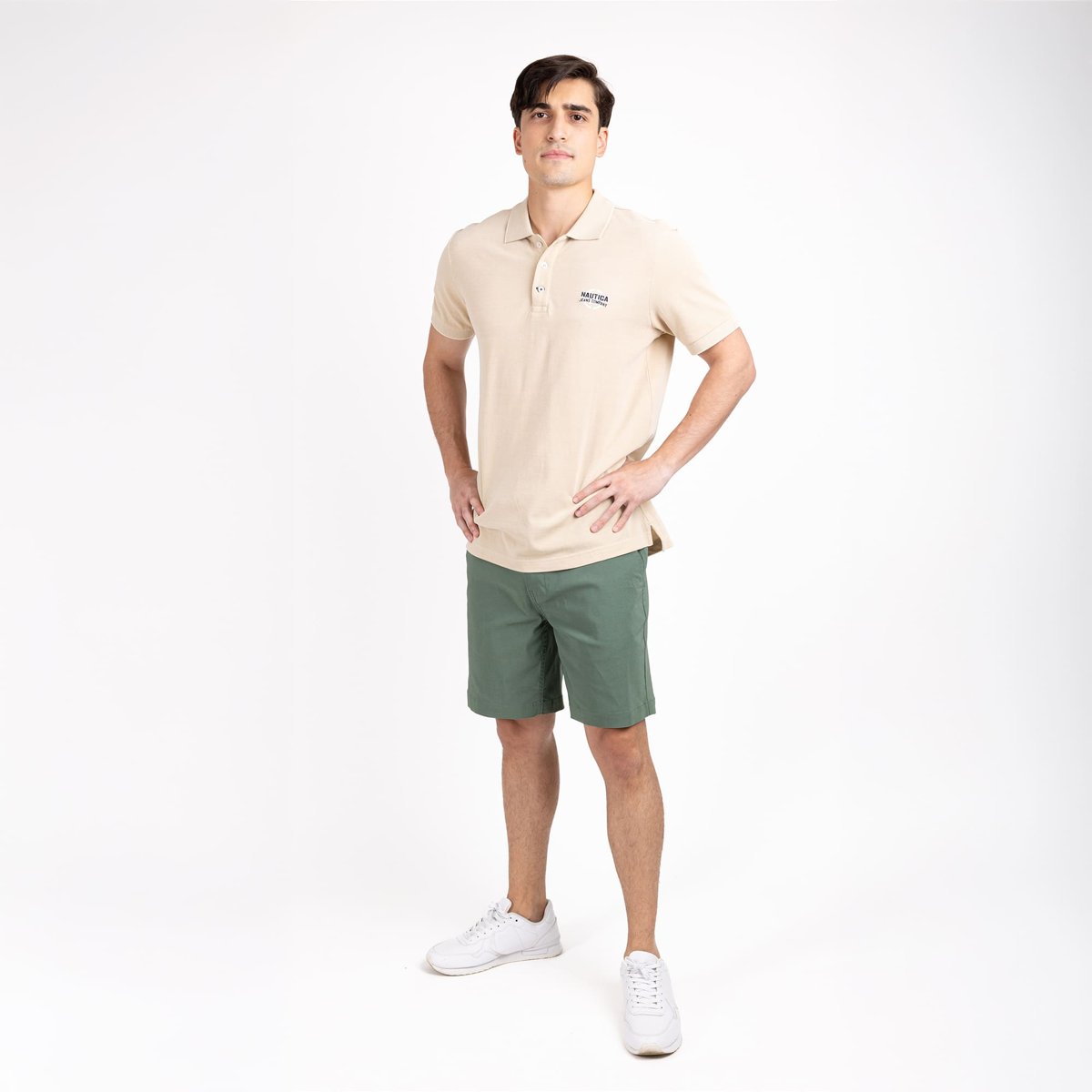 Bermuda Regular Fit Nautica Jeans Co. Verde Oscuro para Hombre image number null