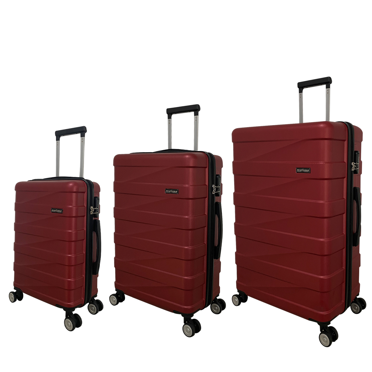 Set Peaktour de 3 Maletas Waterloo 20"/24"/28" Rojo image number null