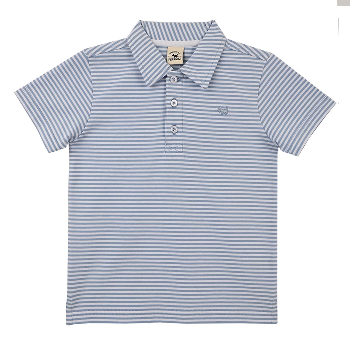 Playera Polo Rayas Brakel Ferrioni Manga Corta para Beb&eacute; Ni&ntilde;o image number null
