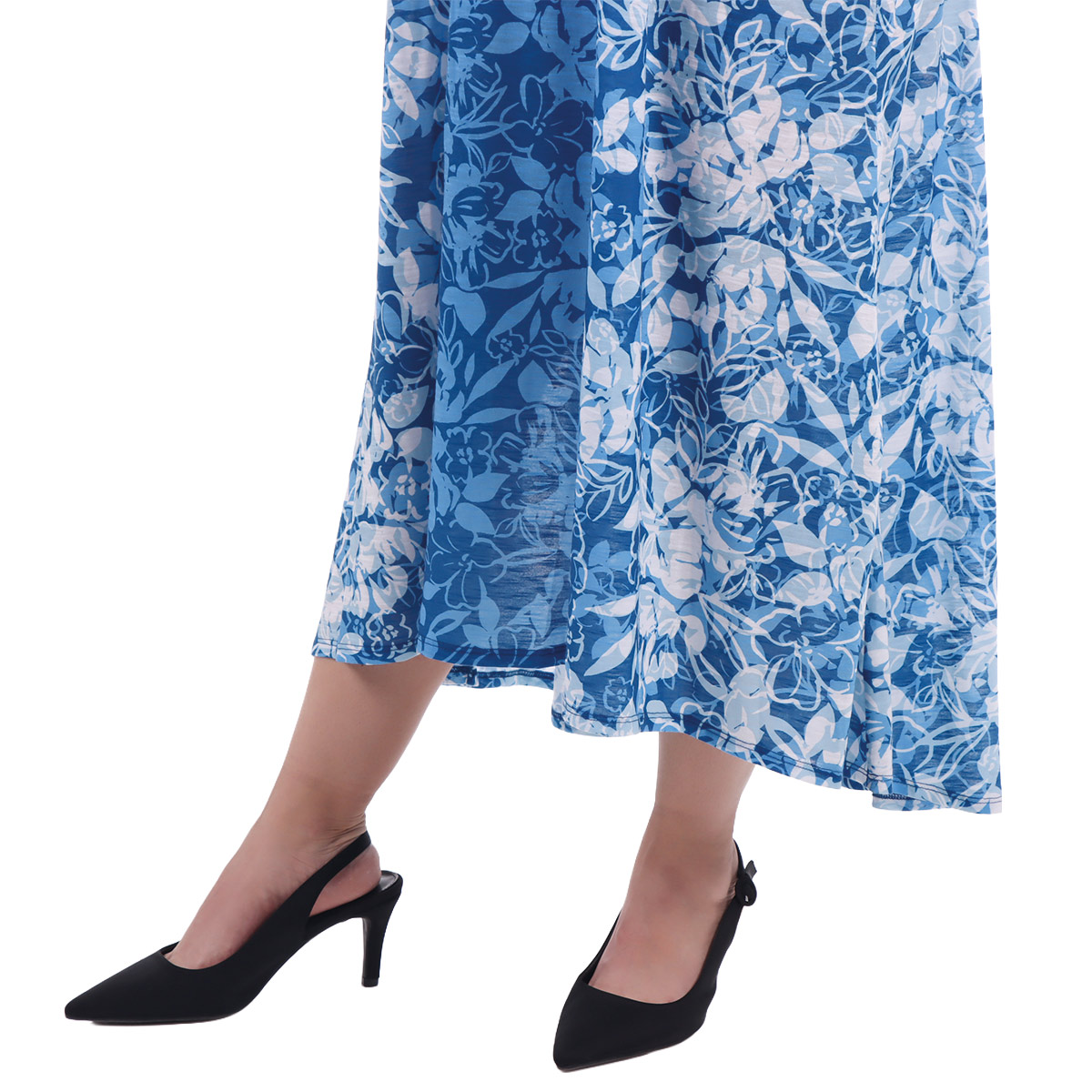 Vestido Asim&eacute;trico Estampado Flores Ruby Rd para Mujer Curvy image number null