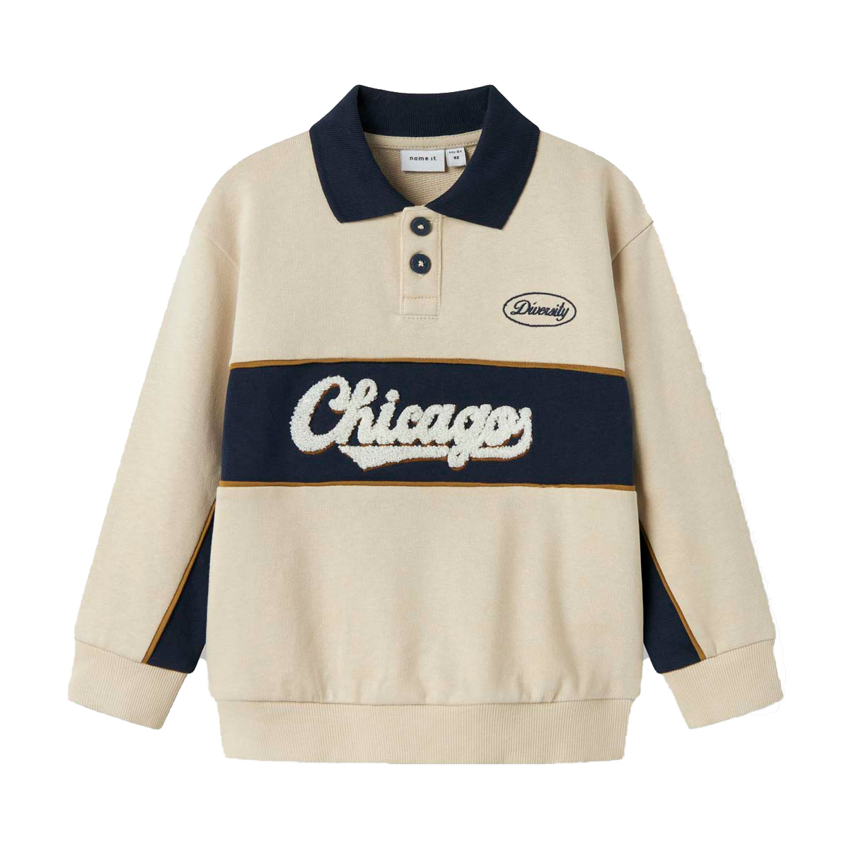 Sudadera Cuello Camisero Name It para Ni&ntilde;o image number null