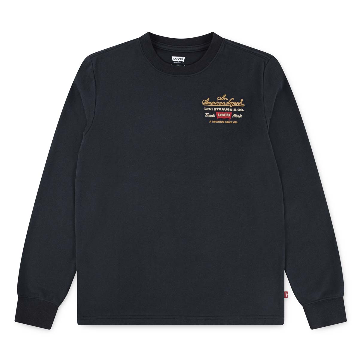 Playera Manga Larga Negra Levi's para Ni&ntilde;o image number null