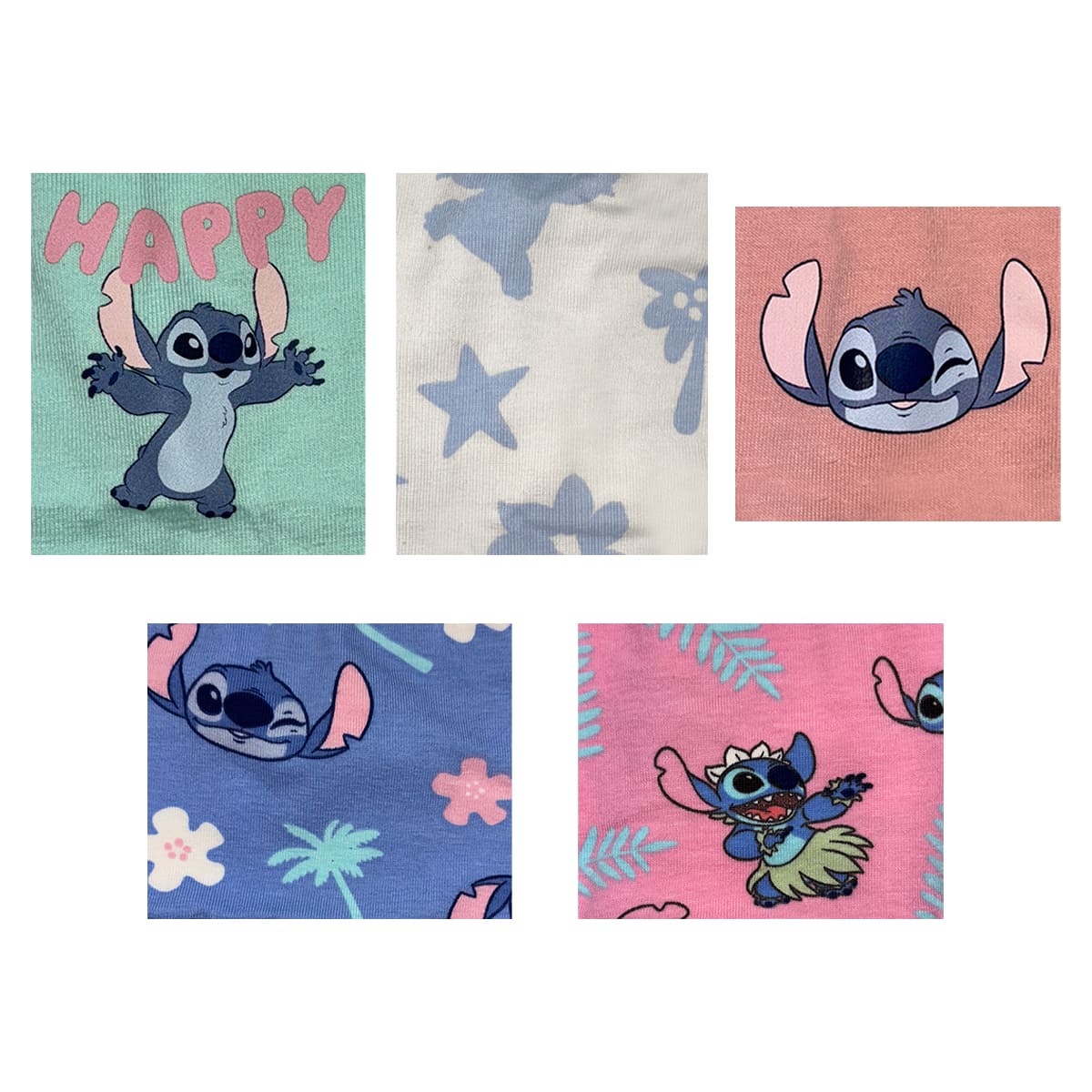 Set 5 Pack Panties Dise&ntilde;o Disney Stitch para Beb&eacute; Ni&ntilde;a image number null