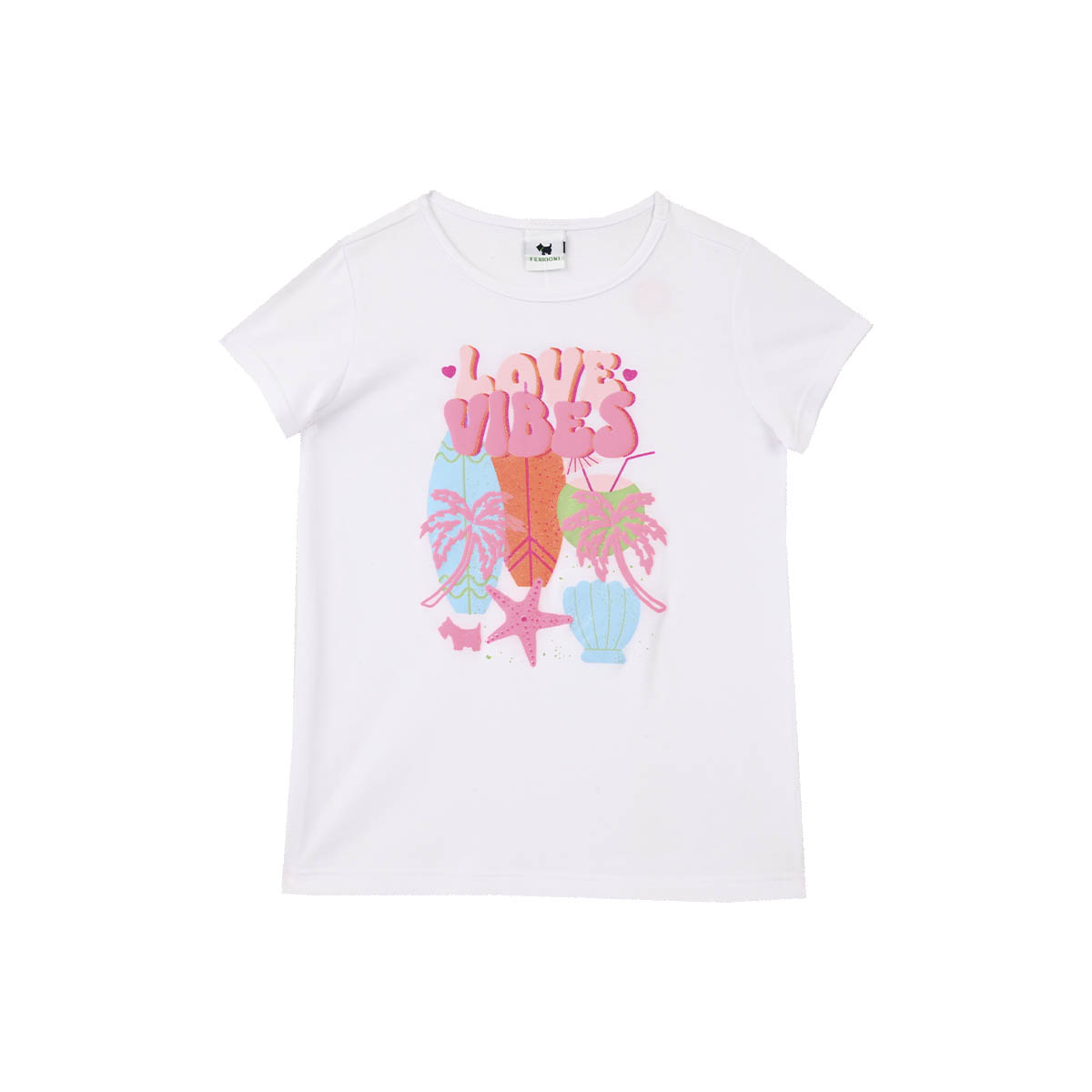 Playera con Dise&ntilde;o Playa Ferrioni Manga Corta para Beb&eacute; Ni&ntilde;a image number null