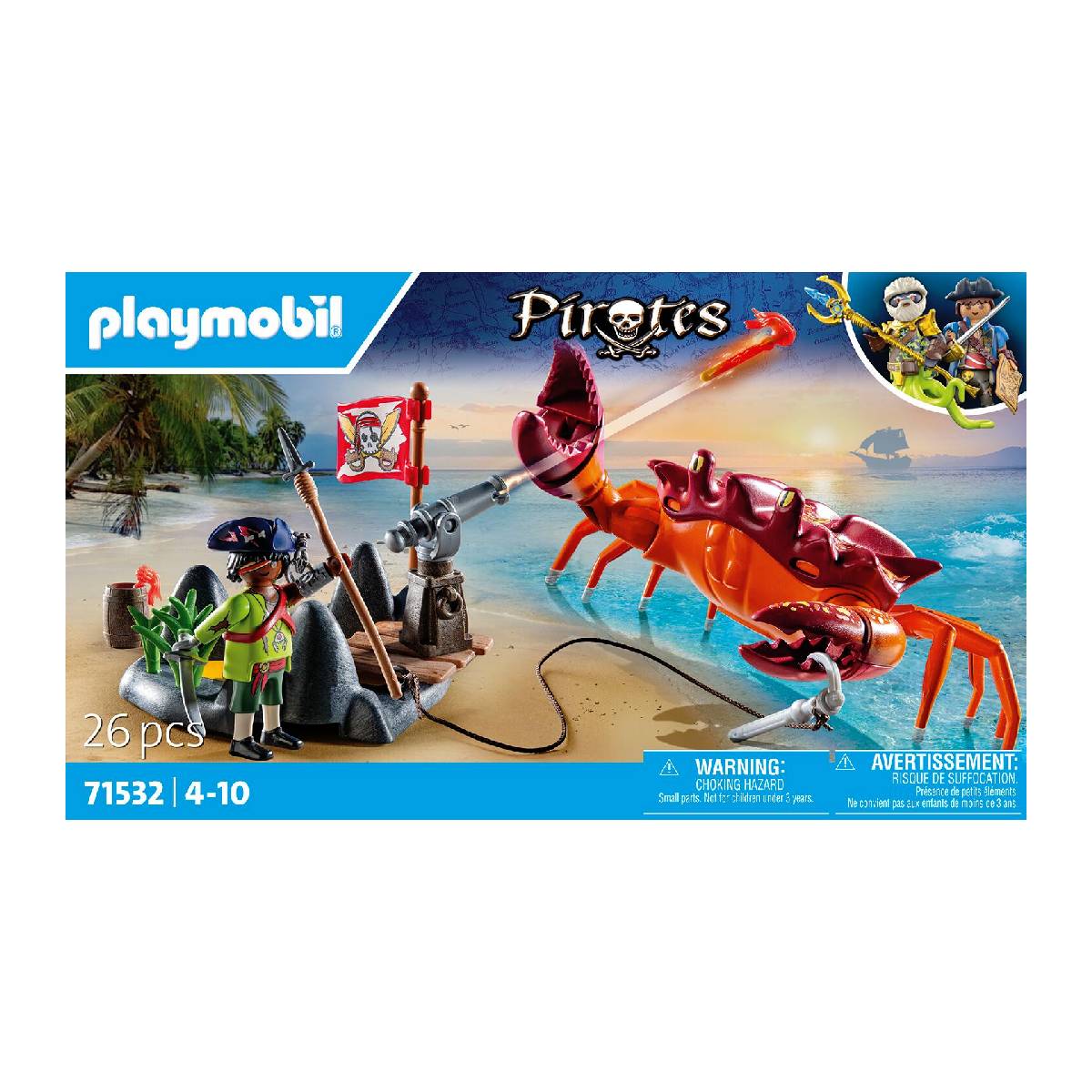Batalla Con El Cangrejo Gigante Playmobil image number null