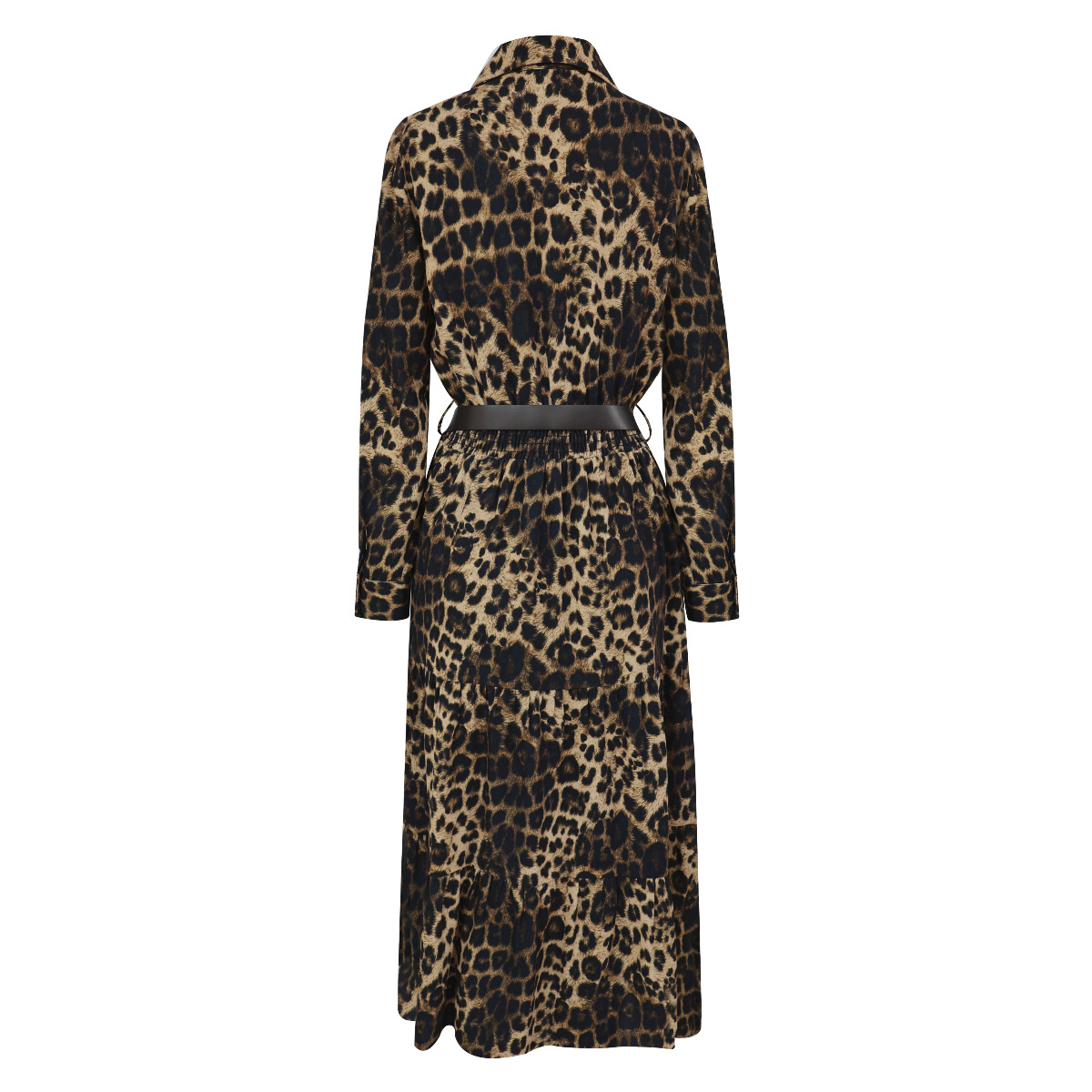 Vestido largo camisero estampado "Safari Chic" para Mujer Petite JUST BY BASEL image number null