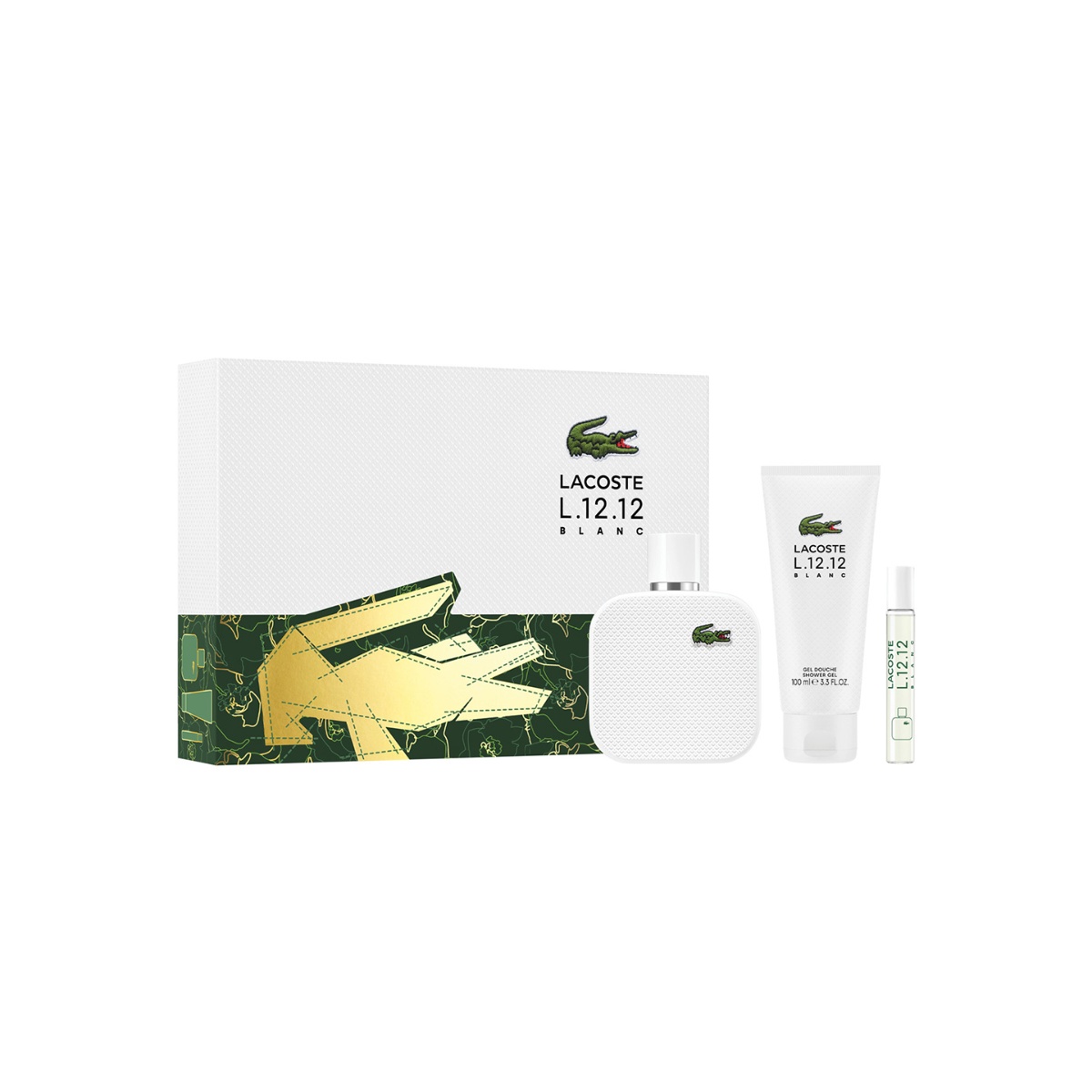 Set Lacoste L.12.12 Blanc Eau De Toilette 100Ml Para Hombre image number null