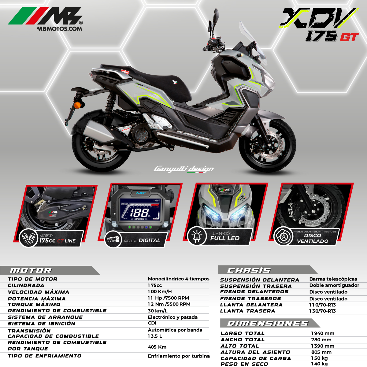 MB XDV 175 GT LINE image number null