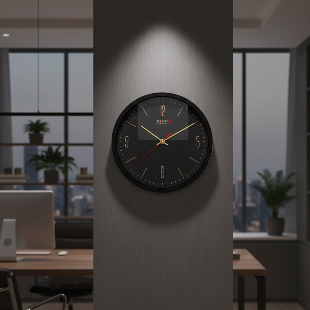 Reloj de Pared Steiner Wake Up Unisex STWA253696BK image number null