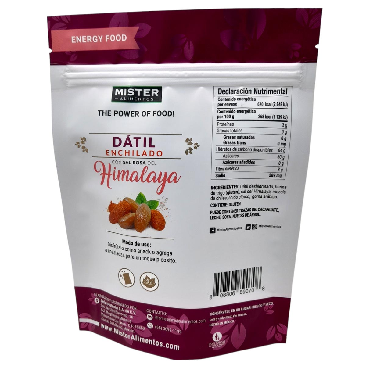 D&aacute;til enchilado con sal rosa del Himalaya image number null