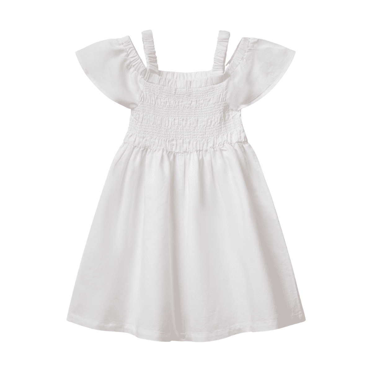 Vestido de Manga Corta con Tirantes Benetton para Ni&ntilde;a image number null