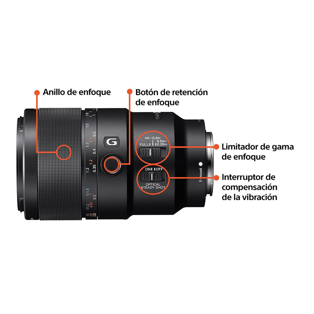 Lente Sony Fe 90 Mm F2.8 Macro G Oss Sel90m28g image number null