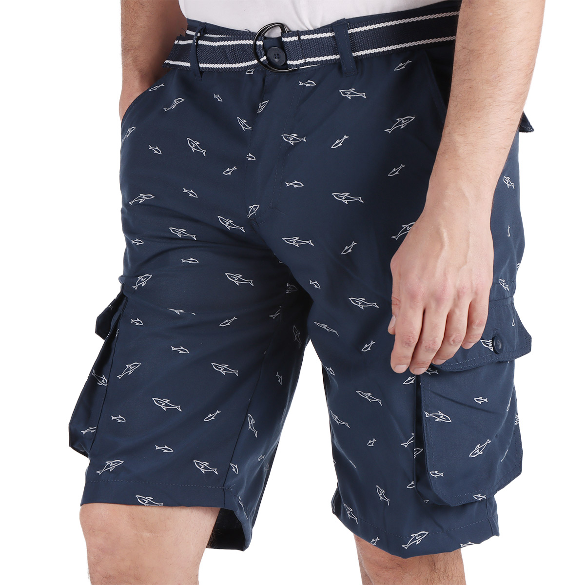 Bermuda Ajuste Regular Print Pescados Tim Men Hombre image number null