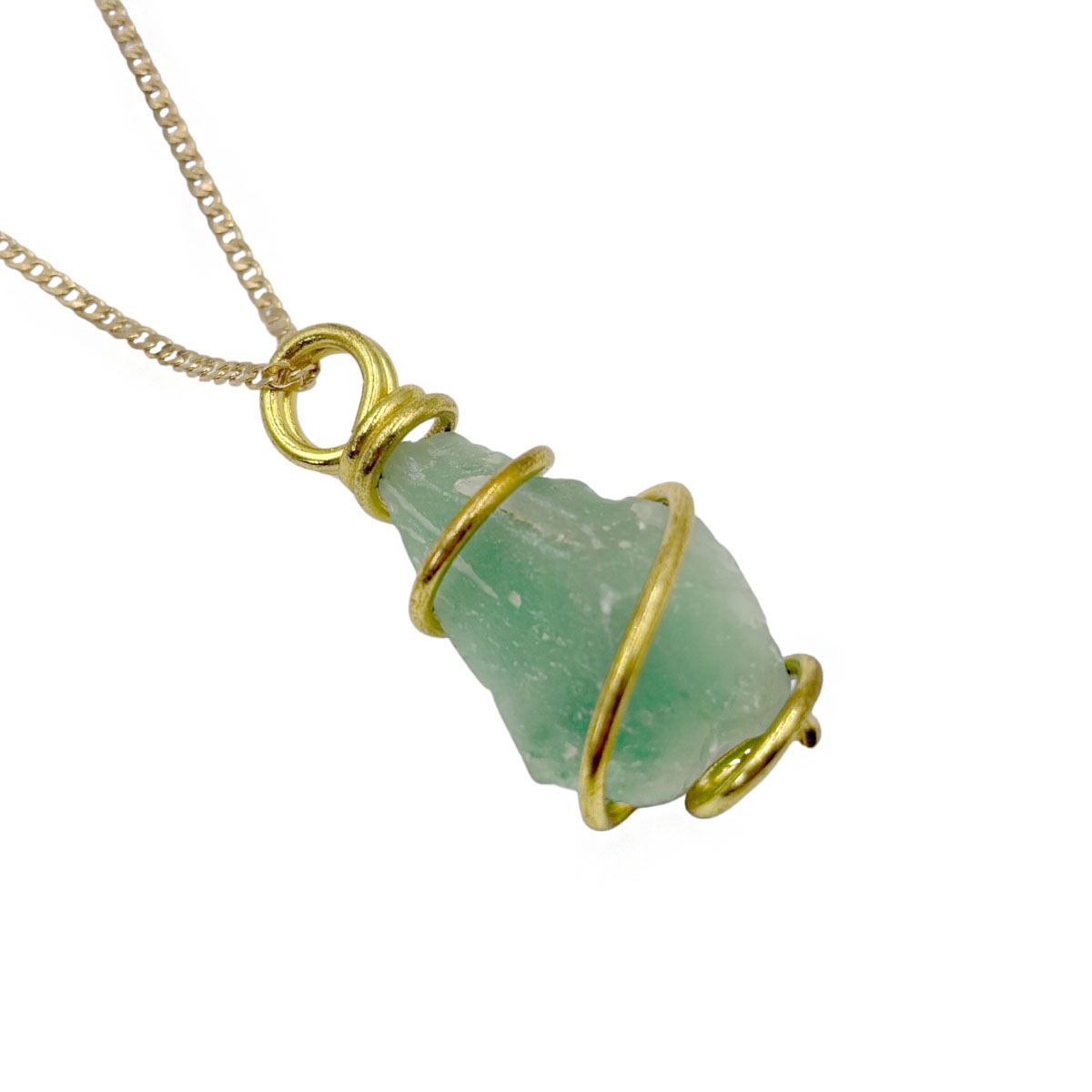 Collar Cuarzo Irregular Verde Aktuales Para Mujer image number null