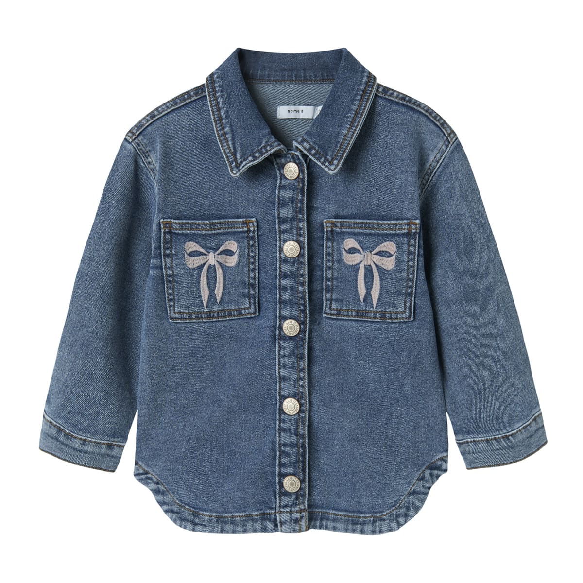 Chamarra Denim con Bolsillos Name It para Ni&ntilde;a image number null