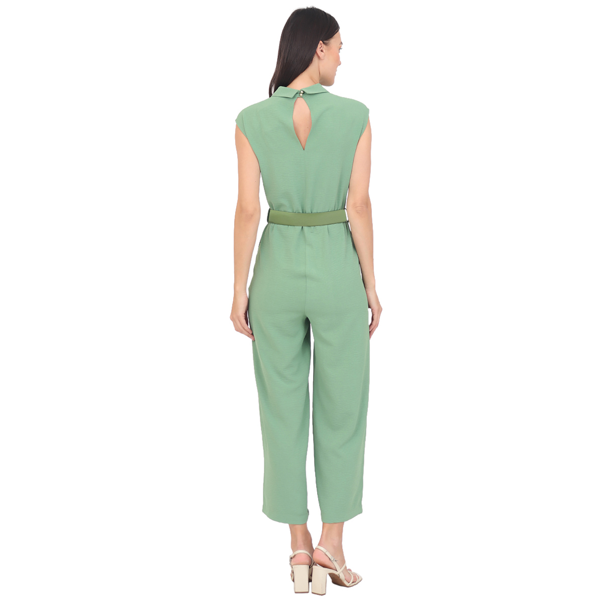 Jumpsuit Liso Cuello En V Duplan Para Mujer image number null