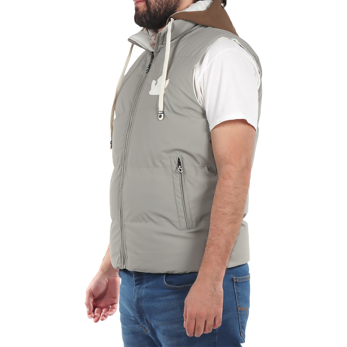 Chaleco Capitonado Cierre y Capucha Roosevelt para Hombre image number null
