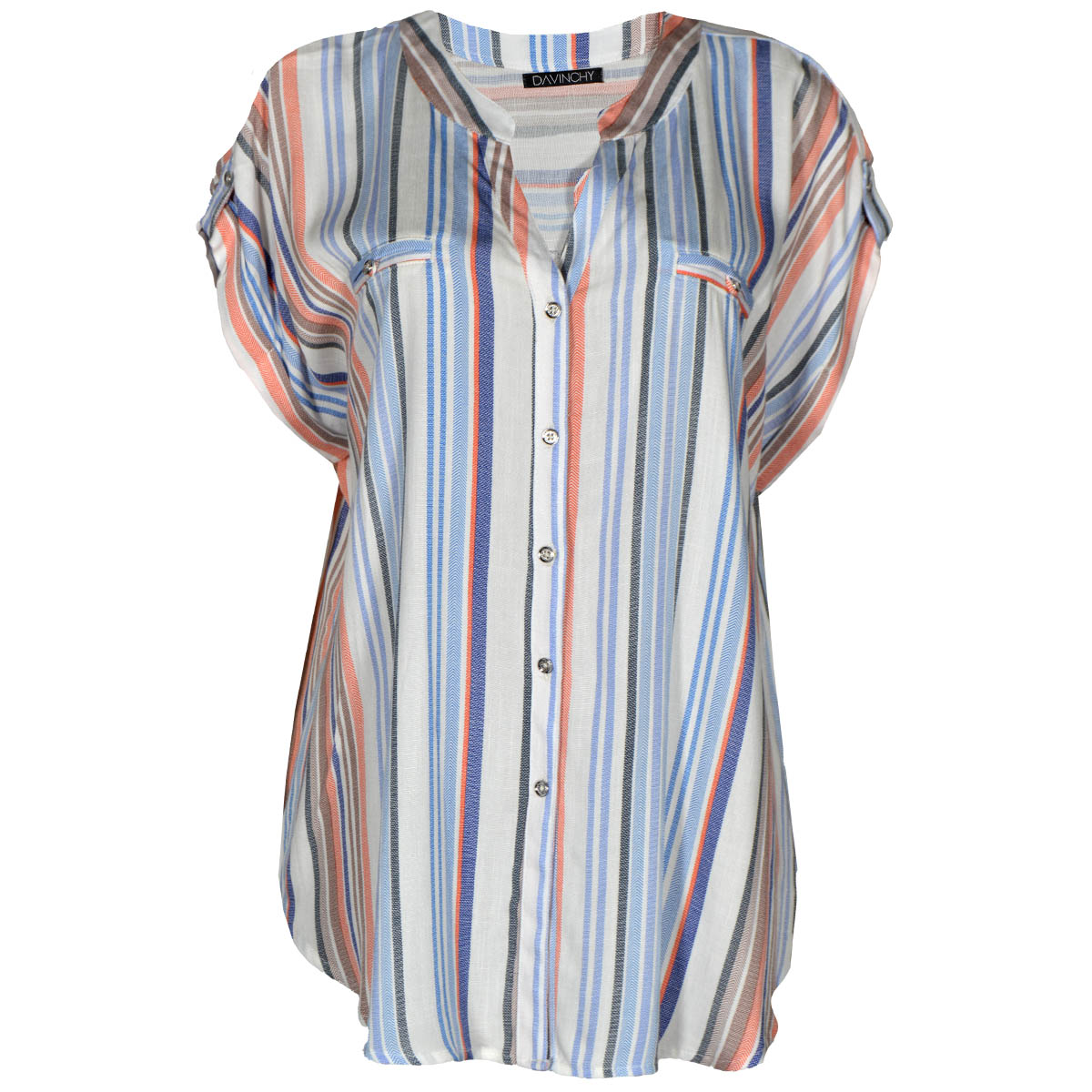 Blusa con estampado a rayas Davinchy para Mujer image number null