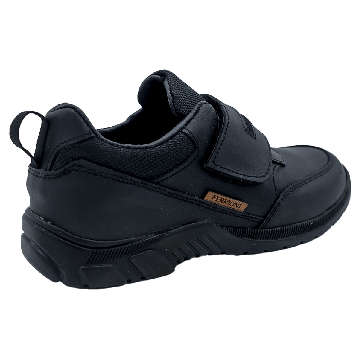 Zapato Escolar con Velcro 15-17 Negro para Ni&ntilde;o FERRIONI image number null