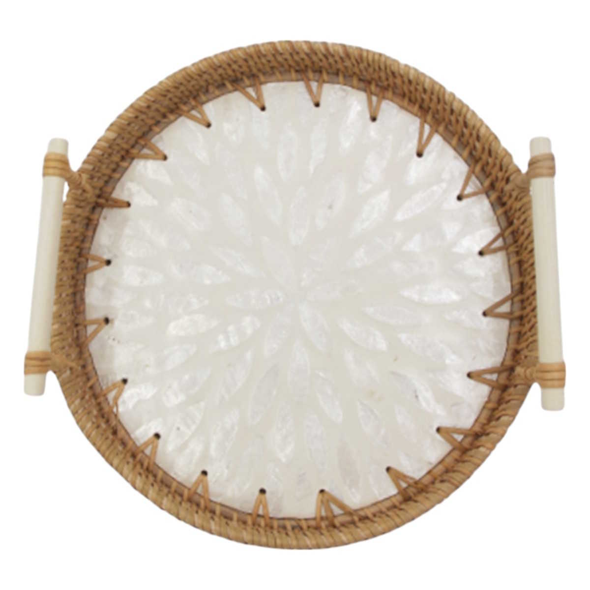 Charola Lottie Redonda Grande Natural Zense image number null