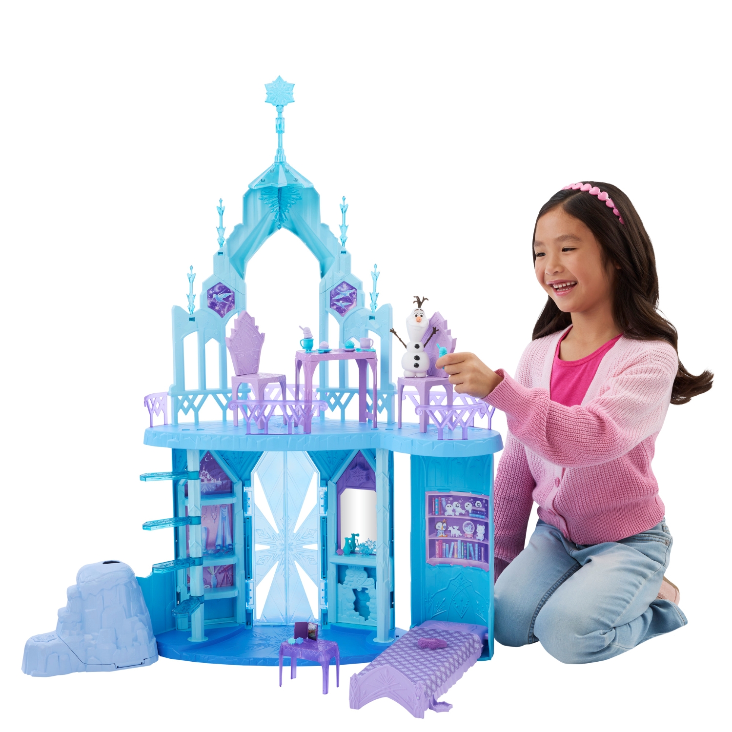 Disney Frozen Casa De Mu&ntilde;ecas Castillo De Hielo Mattel image number null