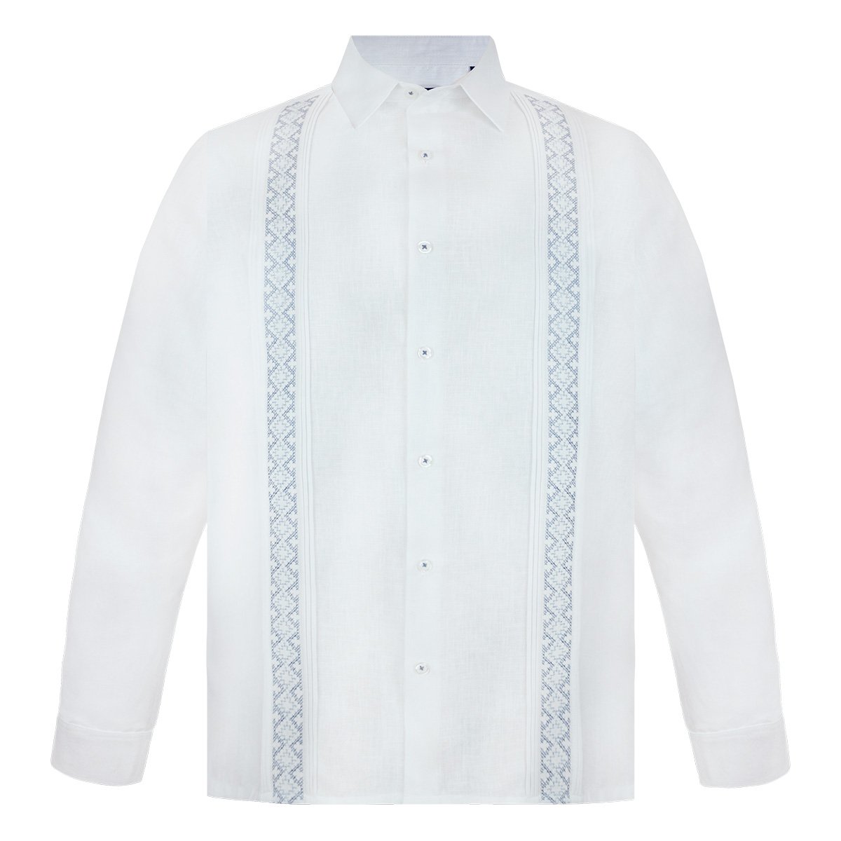 Guayabera Bordado y Alforzas Cancumisa Manga Larga para Hombre Plus image number null
