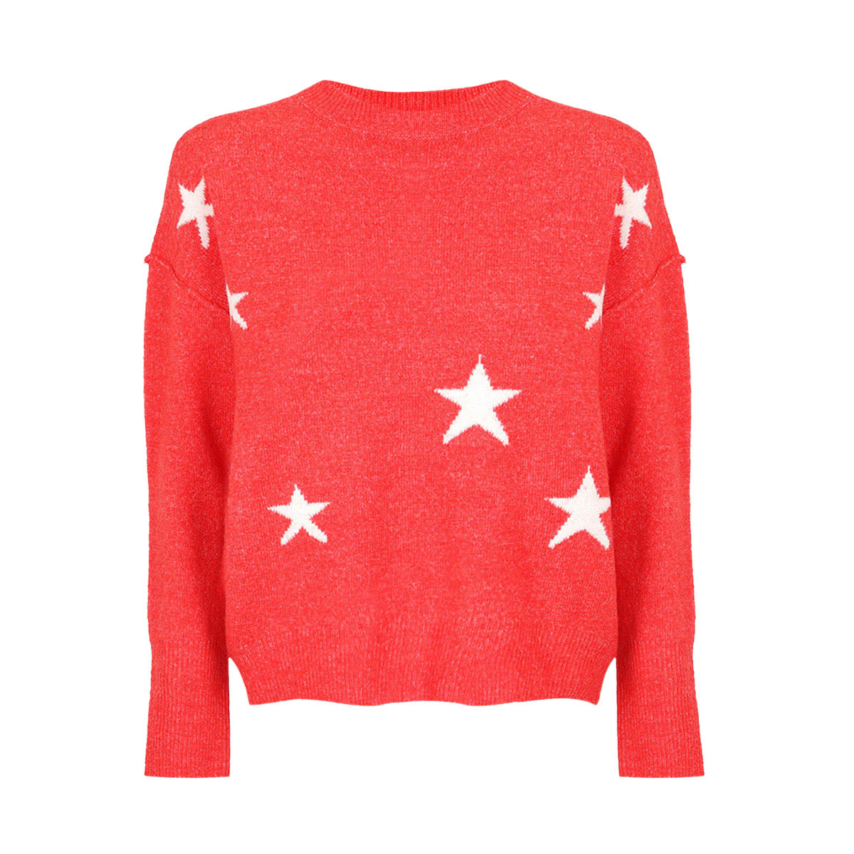 Su&eacute;ter Redondo Estrellas Fukka Para Mujer Cuvy image number null