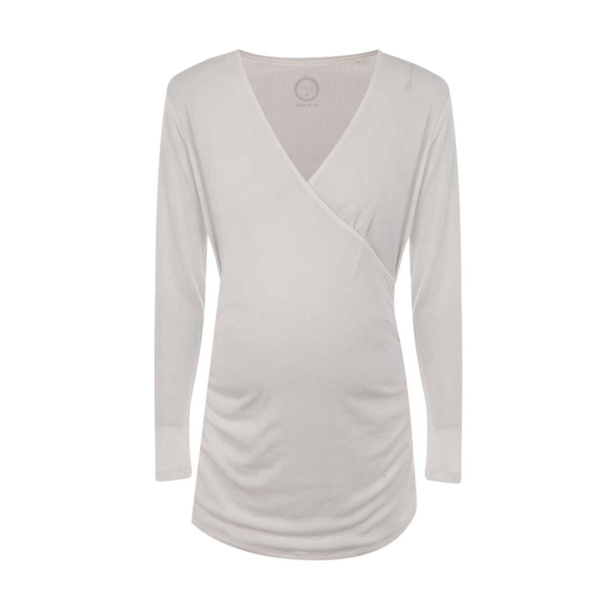 Playera De Maternidad Cuello V NINE TO GO image number null