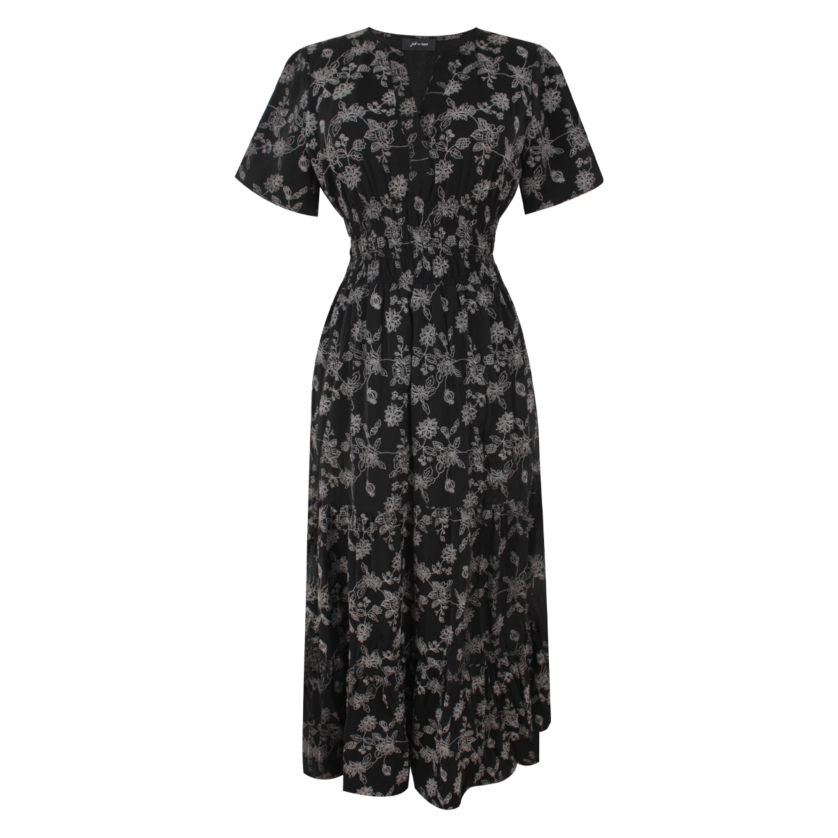 Vestido midi estampado mini floral para Mujer Petite JUST BY BASEL image number null