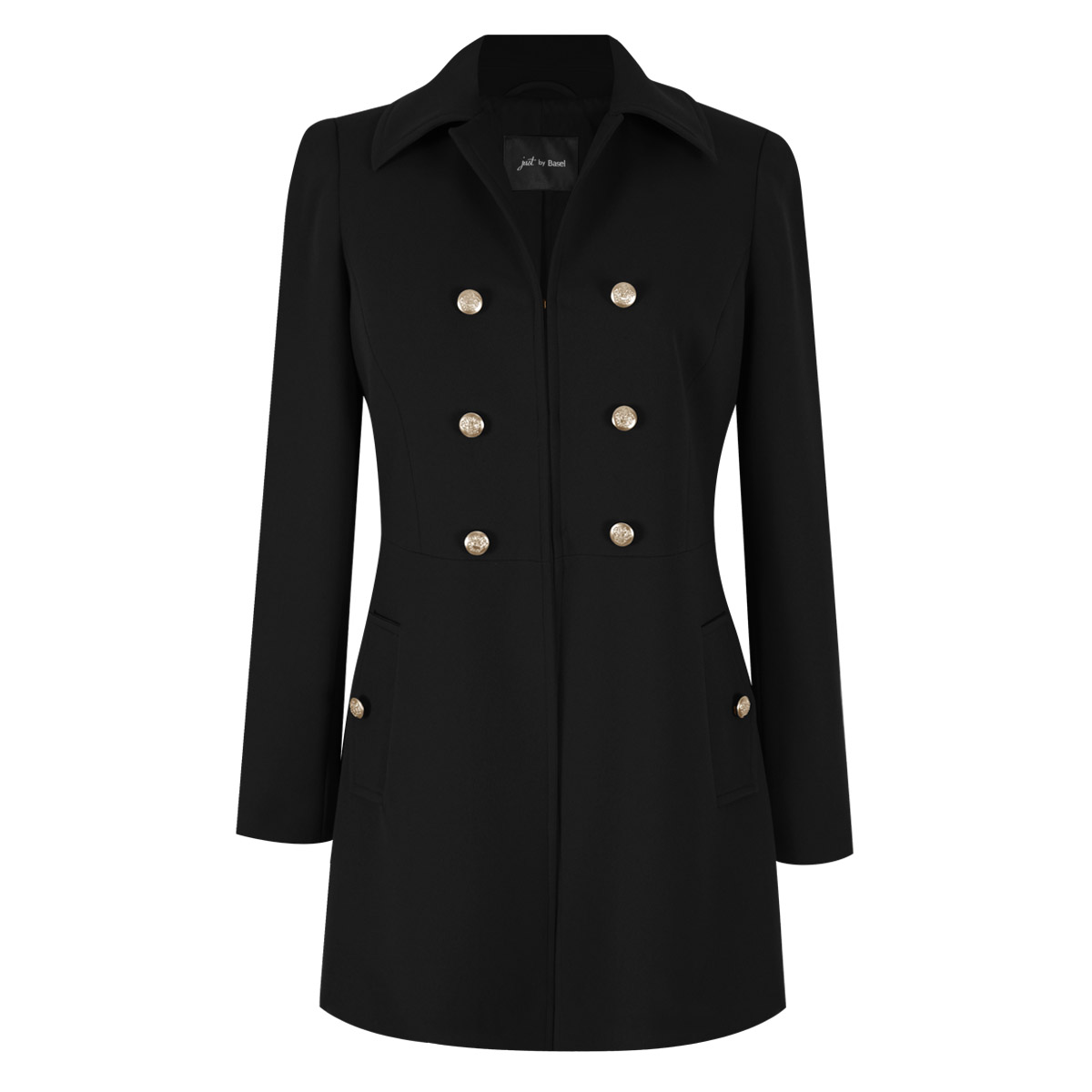 Saco 3/4 con doble botonadura para Mujer Petite JUST BY BASEL image number null